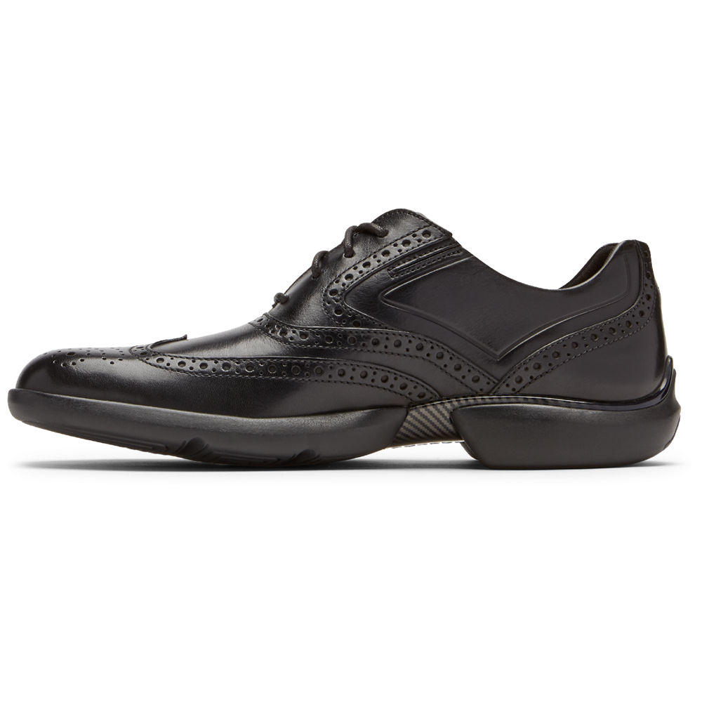 Rockport Lace Up For Mens Black - Total Motion Advance Wingtip - PK7135042